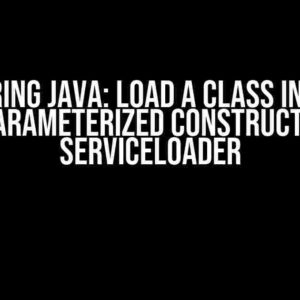 Mastering Java: Load a Class Instance using Parameterized Constructor with ServiceLoader