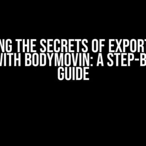 Unlocking the Secrets of Exporting .tgs Files with Bodymovin: A Step-by-Step Guide