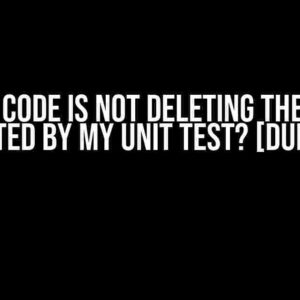 Why my code is not deleting the zip file generated by my unit test? [duplicate]